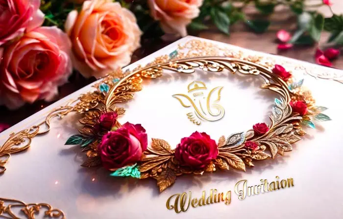 Premium 3D Floral Design Wedding Invitation Slideshow